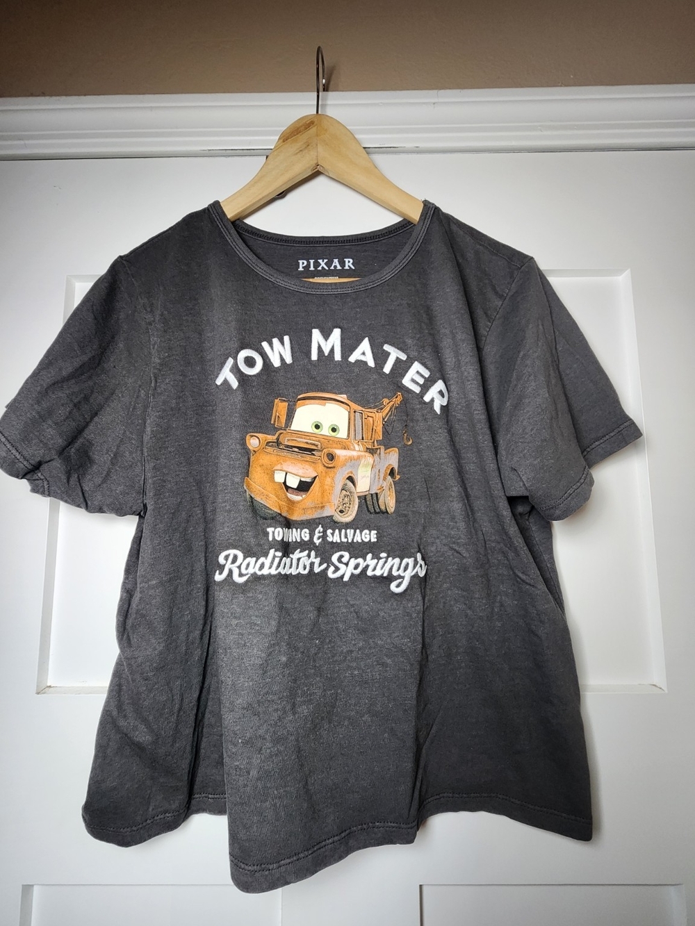 PIXAR Tow Mater Graphic Crop Top - Size XL